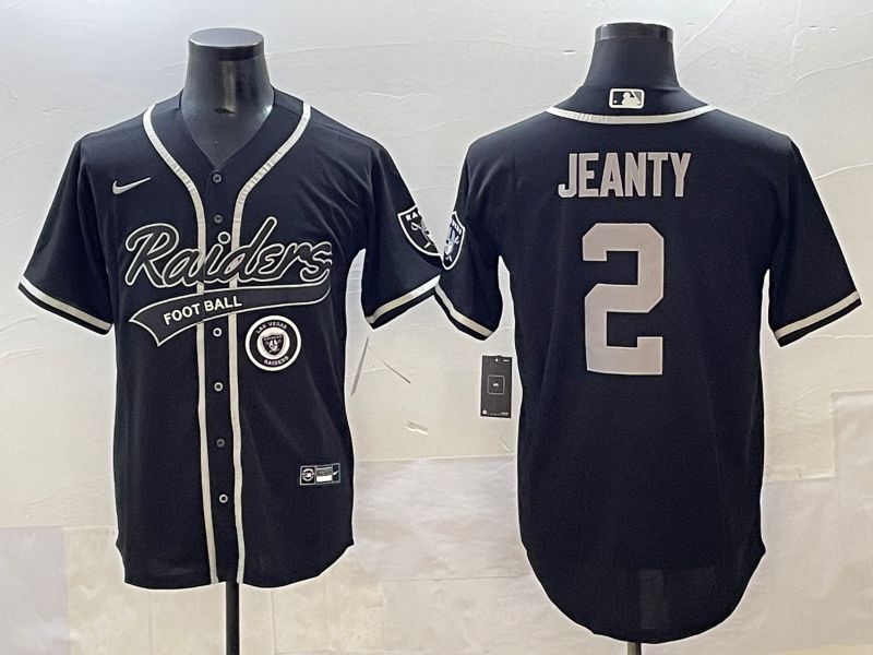 Men 2025 Oakland Raiders #2 Jeanty Black Joint Name Nike Limited NFL Jersey style 27->oakland raiders->NFL Jersey